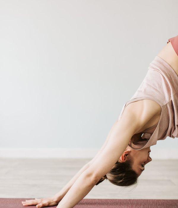 A woman in a serene yoga pose, embodying balance and inner peace.